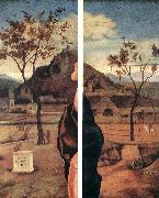 BELLINI, Giovanni, Madonna and Child Blessing (details)